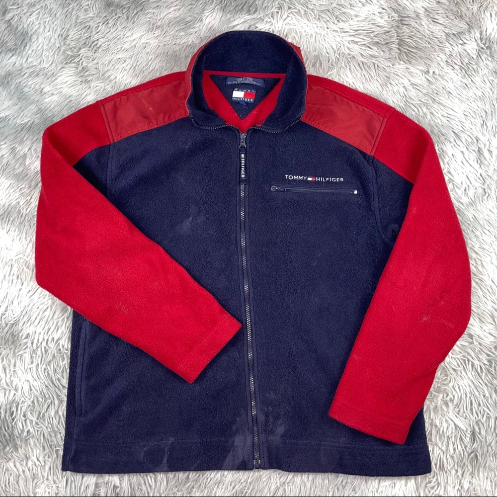 Vintage Tommy Hilfiger Color Block Fleece Jacket